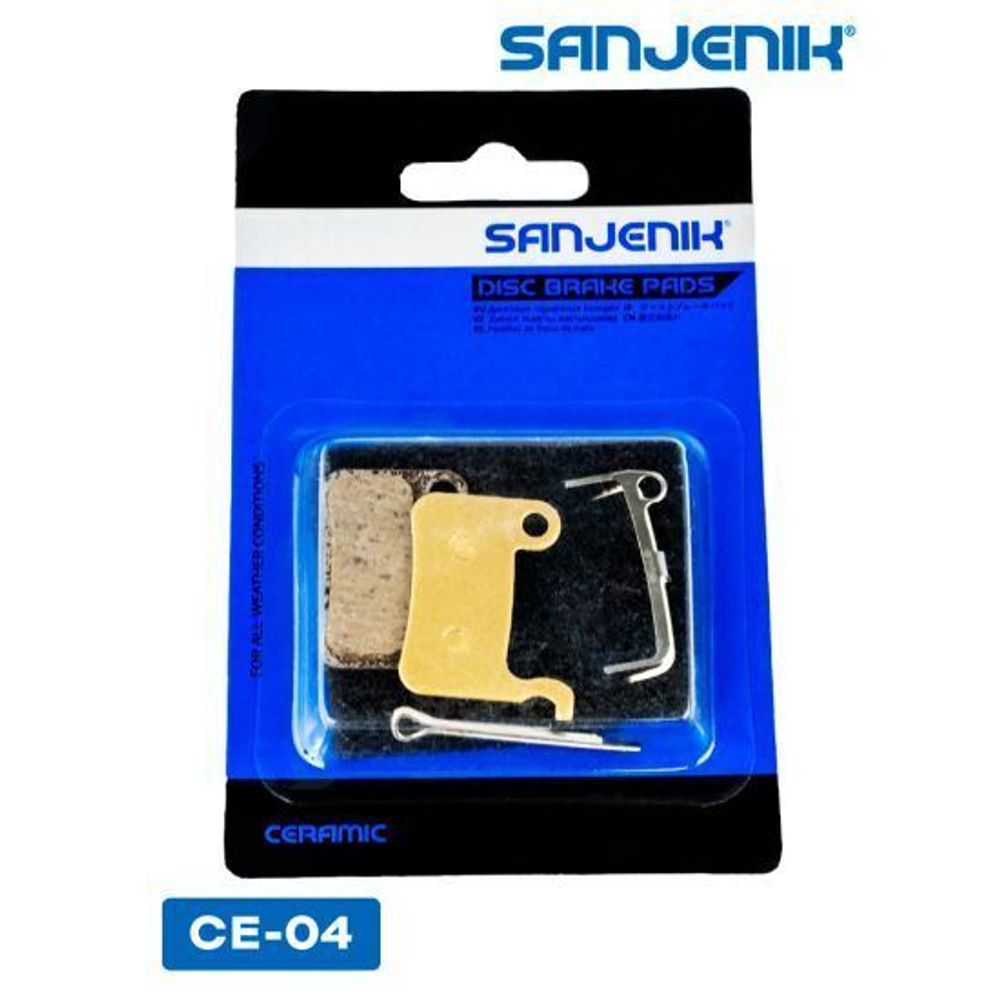 Колодки тормозные керамические Sanjenik CE-04 Ultron T10/T103, Halten RS-02, Dualtron 3, Kugoo ES3