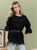 Блузка Милица-1 Виотекс ЧЕРНЫЙ -4