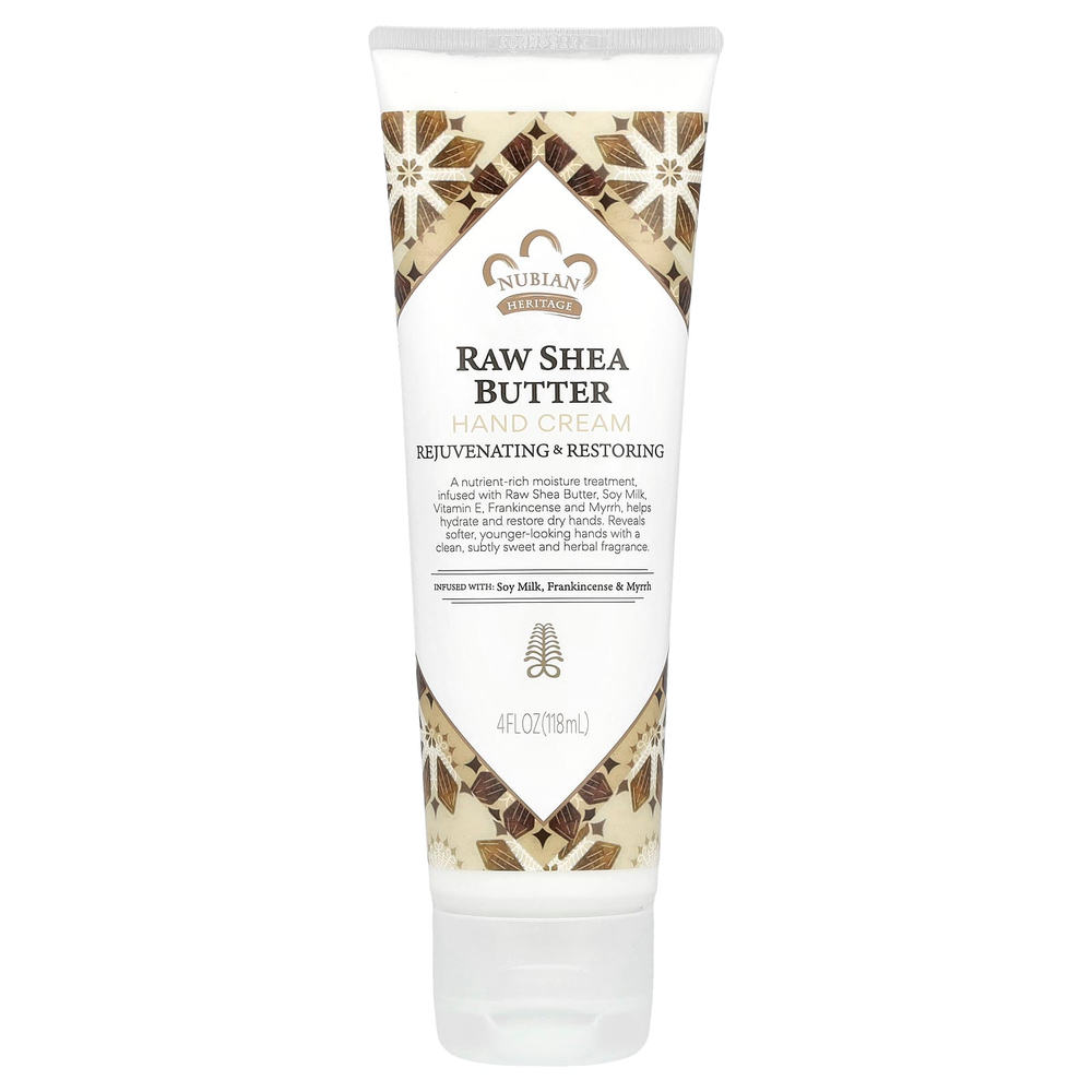 Nubian Heritage, крем для рук, необработанное масло ши, 118 мл (4 жидк. унции)