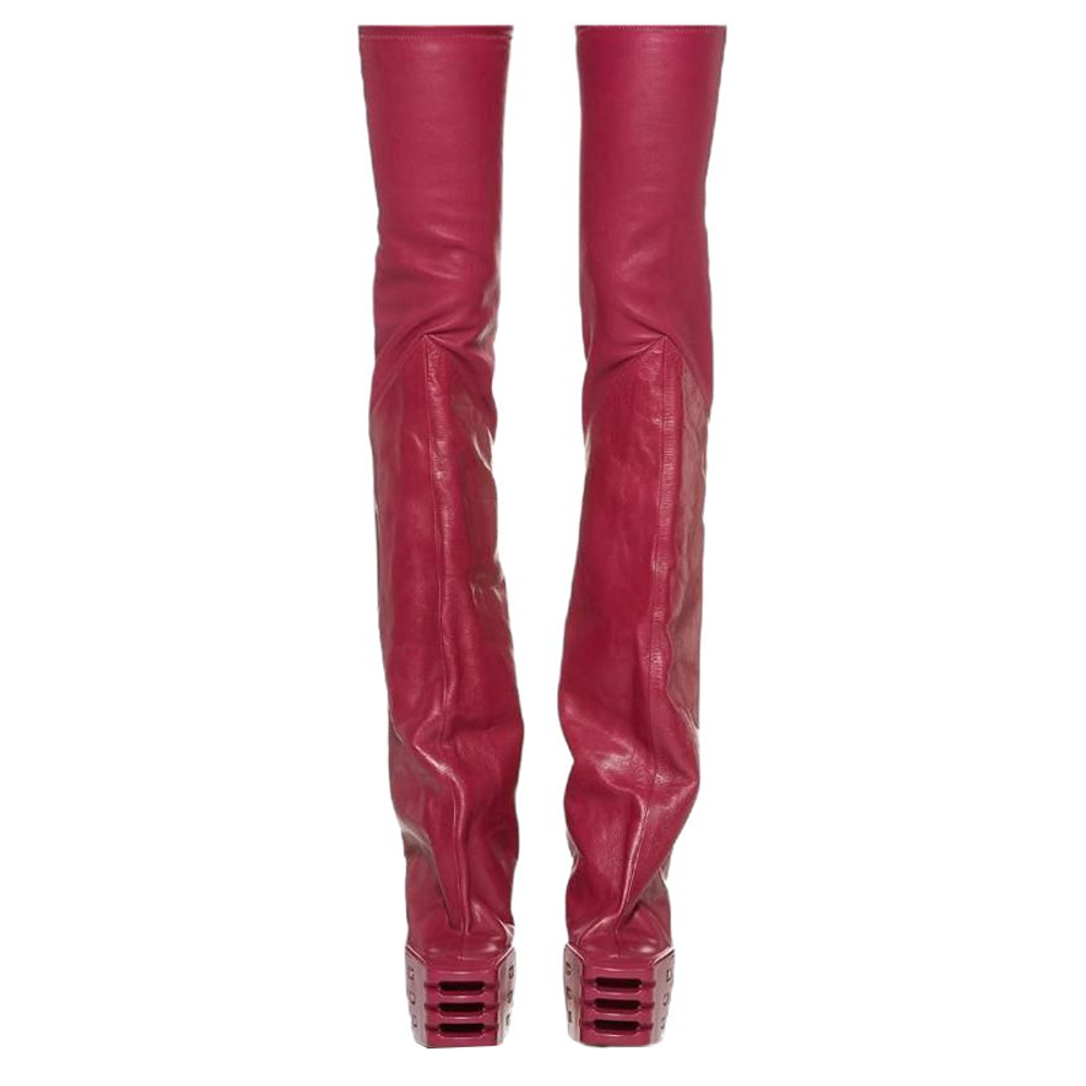 RICK OWENS/RO Over the knee Boots Women"s Pink