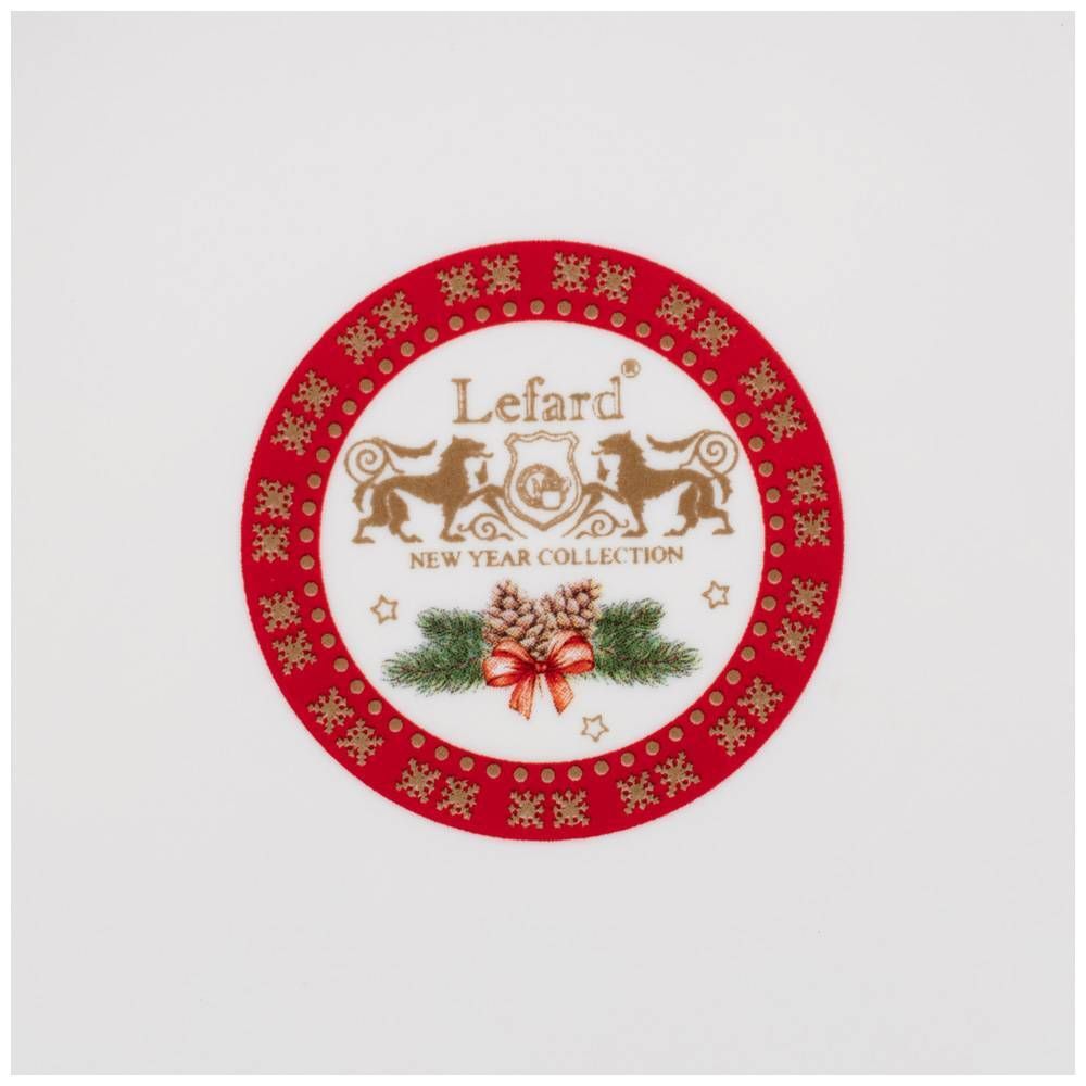 ТАРЕЛКА ЗАКУСОЧНАЯ LEFARD "ЕЛКА" 20,5 СМ (КОР=18ШТ.)