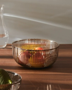 Alessi Корзина для фруктов 24 см, полированная
