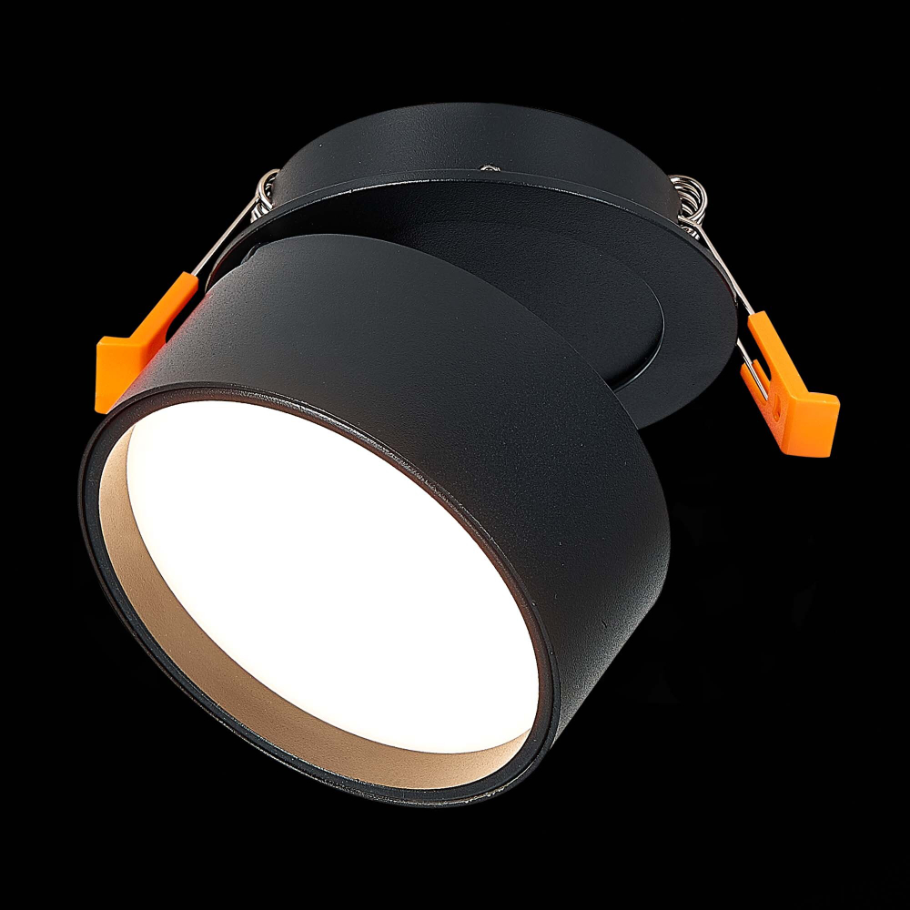 ST651.438.09 Встраиваемый поворотный светильник Черный LED 1*9W 3000K 720Lm Ra&gt;90 120° IP20 D85xH68 170-240VV