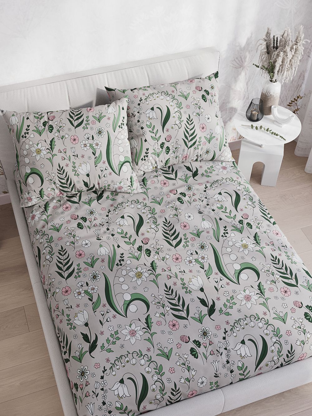 Простынь на резинке бязь Сказка "Грета" 90x200 см