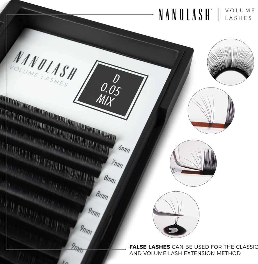 Nanolash Volume Lashes - накладные ресницы, 1 шт.