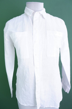 Рубашка Ostin льняная, маркировка XS, визуально на 42 размер