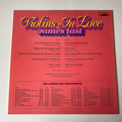 Винтажная виниловая пластинка LP James Last Джеймс Ласт Violins In Love (Germany 1974)