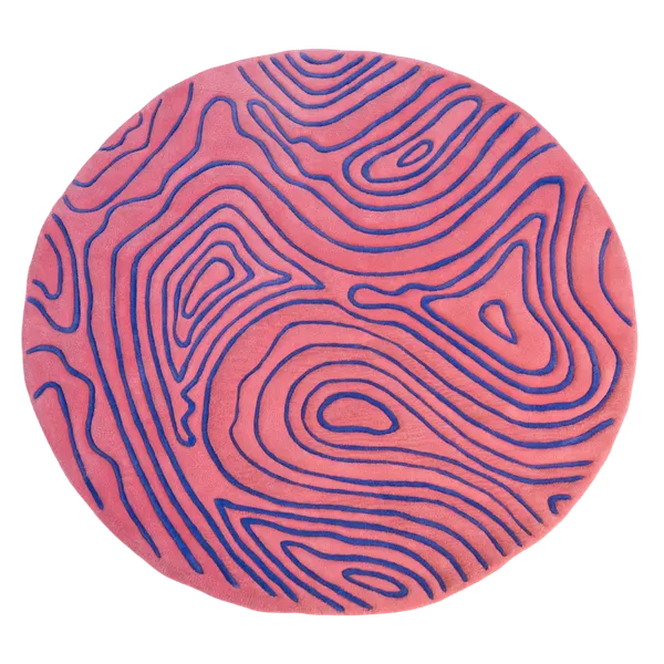 Коврик Pink and blue, 143х130 см