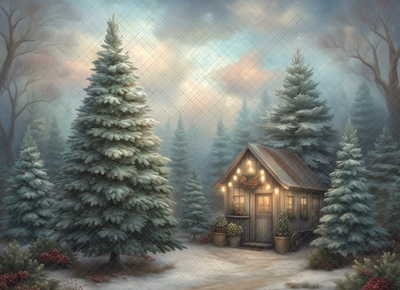 Волшебный лес №2 - фон неопреновый