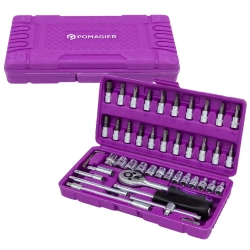 Набор инструмента 46пр. 1/4''(6-гран.)(4-14мм) POMAGIER POM-2462-46
