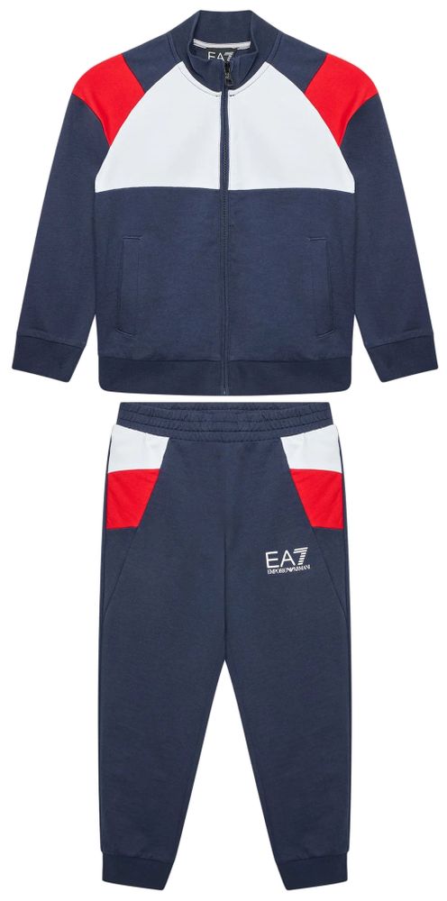 Костюм теннисный EA7 Boys Jersey Tracksuit - mood indigo