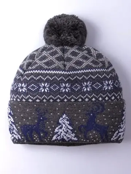 Шапка зимняя вязаная детская