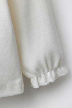 ZARA ТОП С ВЫШИВКОЙ В ШВЕЙЦАРСКОМ СТИЛЕ, ЖЕЛТОВАТО-БЕЛЫЙ