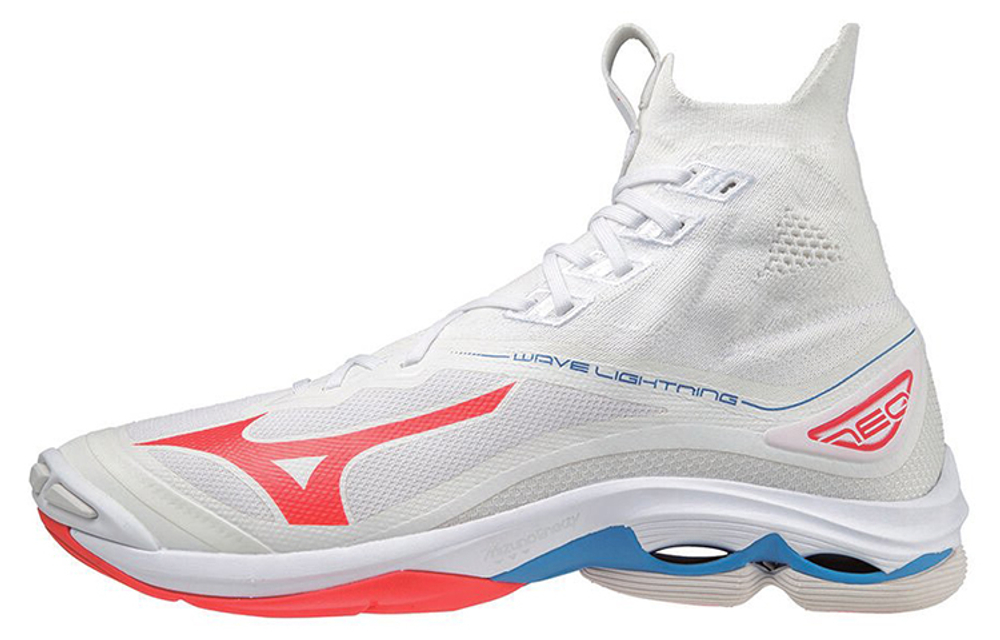 Mizuno Wave Lightning Neo "White French Blue"
