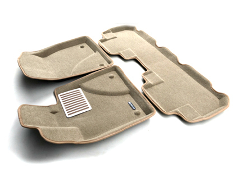 Коврики салона для LEXUS RX (2016-) Euromat 3D Lux бежевые. Арт. EM3D-003212T