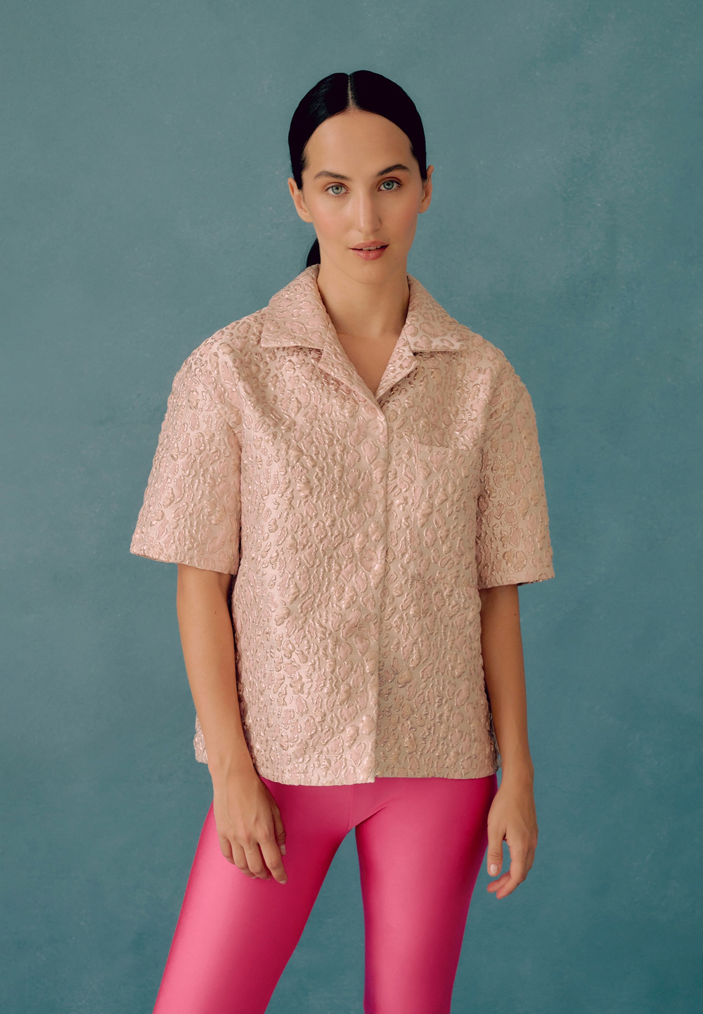 Leopard pink shirt