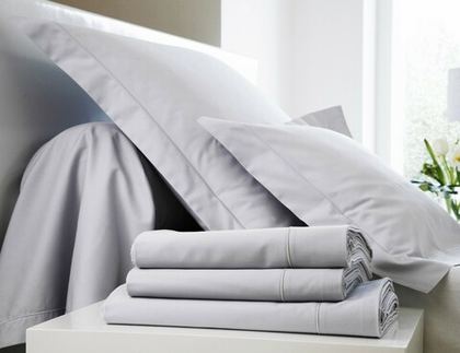 Постельное белье PLAIN METAL Blanc des Vosges 2 спальное евро Серый