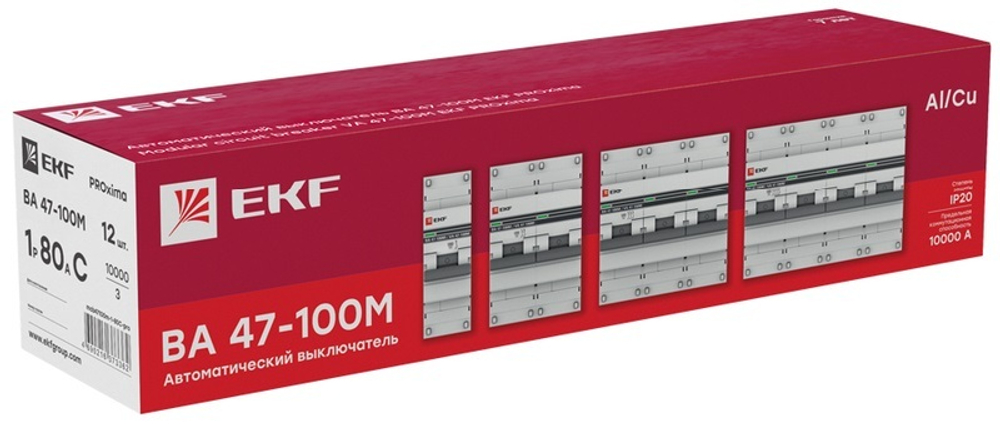 Автоматический выключатель  EKF mcb47100m-3-125C-pro