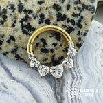 Кликер Amour Crystal PVD Yellow 1.2мм