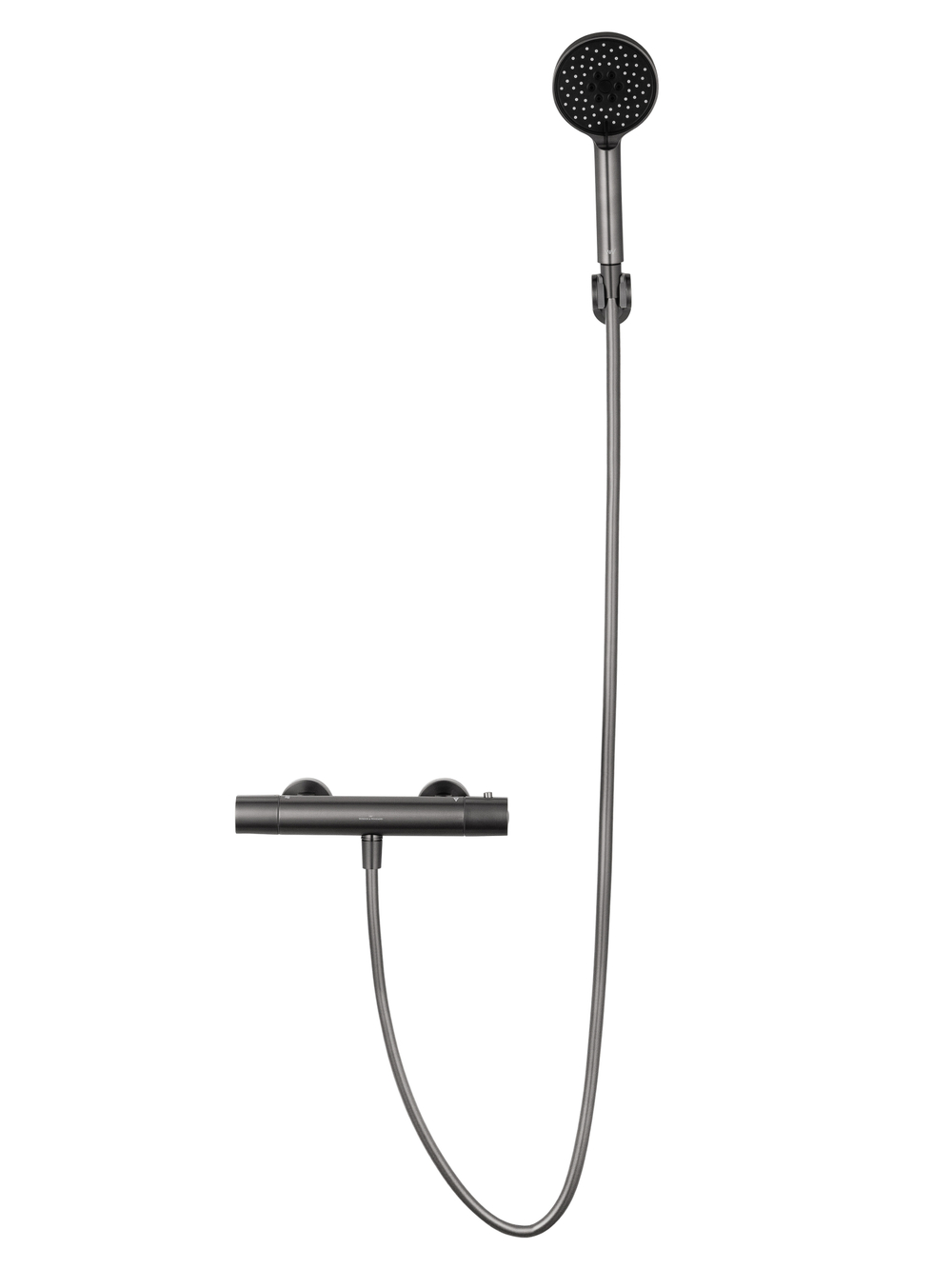 Смеситель для душа с термостатом WONZON & WOGHAND INN 6, Темный графит (WW-B2029-A-BGG)