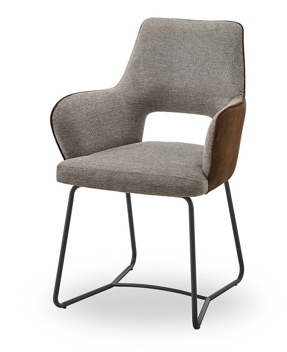 Стул DC2346R серый/ коричневый