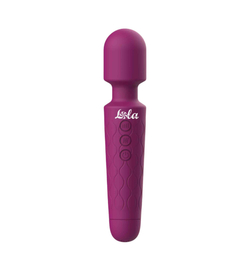 Фиолетовый жезловый вибромассажер Dreaming Wand - 20 см.