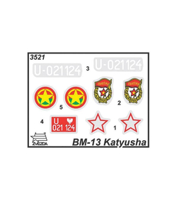 Сборная модель ZVEZDA Гвардейский реактивный миномет БМ-13 «Катюша», 1/35