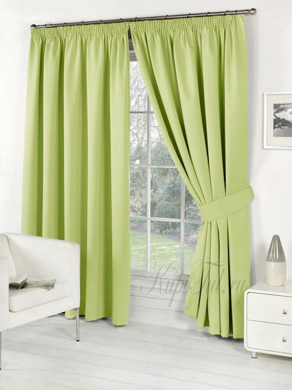 Classic Blackout (Green)  Шторы из однотонного матового блэкаута