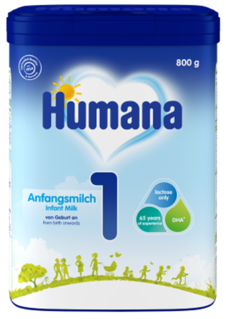 Начальная молочная смесь Humana  1 с 0 до 6 месяцев 800г