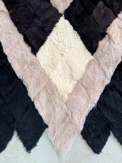 Покрывало меховое ковер из шкуры овчины