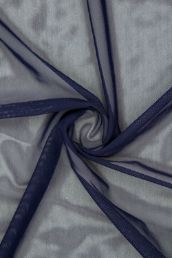 Сетка эластичная темно-синяя метражом (Турция)