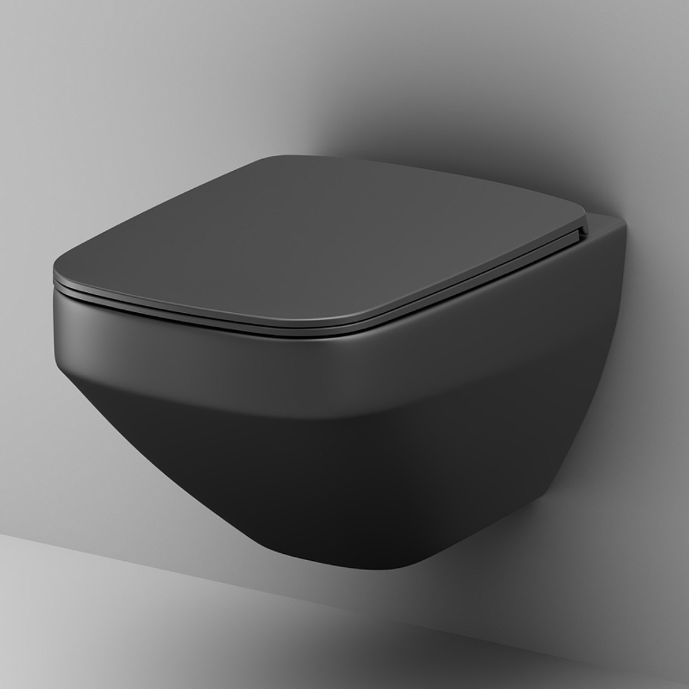 Унитаз AM.PM Inspire V2.0 C50A1700MBSC подвесной Черный матовый с сиденьем микролифт