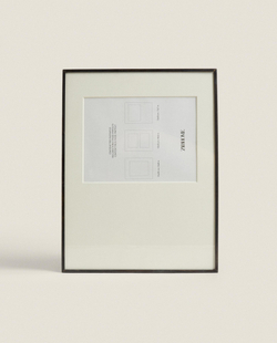 Zara Home Фоторамка из стекла, цвет чёрный, 30 см