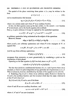 Quaternions and Projective Geometry | Charles Jasper Joly