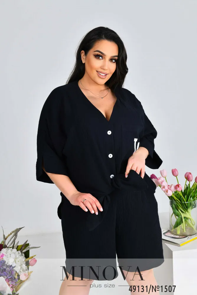 Костюм 1507-черный Minova