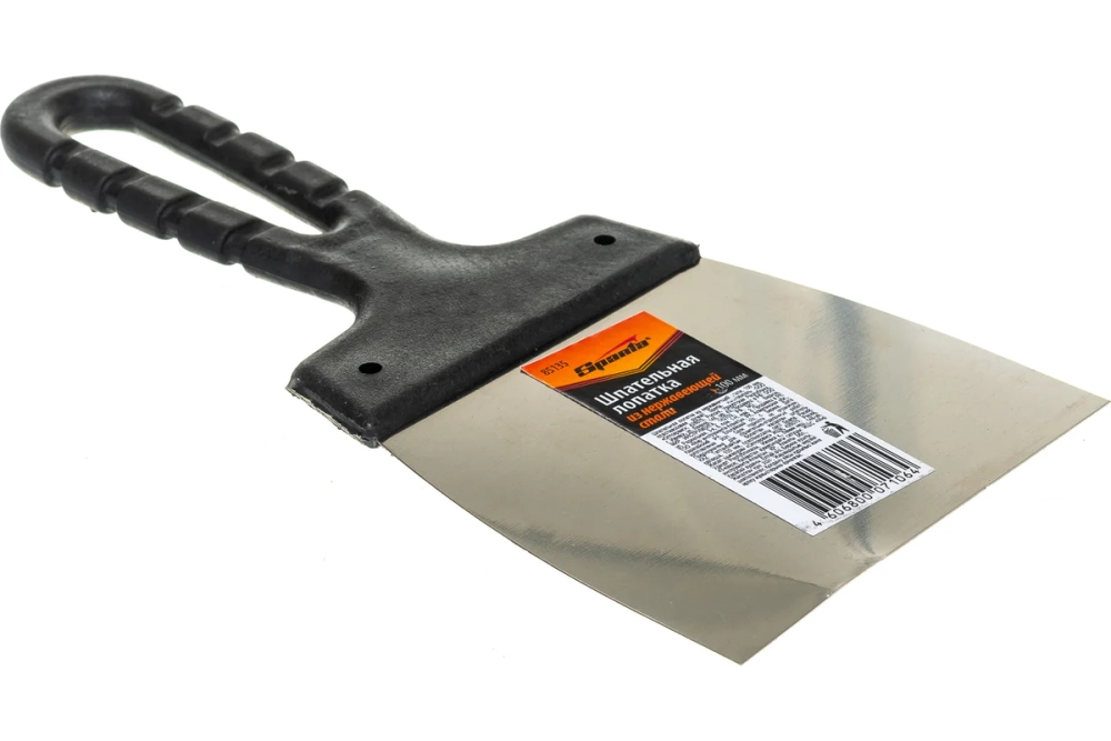 Шпатель 100 мм нержавеющая сталь с пластиковой ручкой Sparta