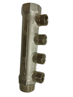 Коллектор TIEMME 1x1/2 на 4 вых никелированный