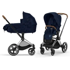 Детская коляска Cybex Priam IV 2 в 1 Rebellious Luxury Denim Blue
