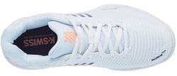 Женские Кроссовки теннисные K-Swiss Hypercourt Express 2 W - white/peach nectar/graystone