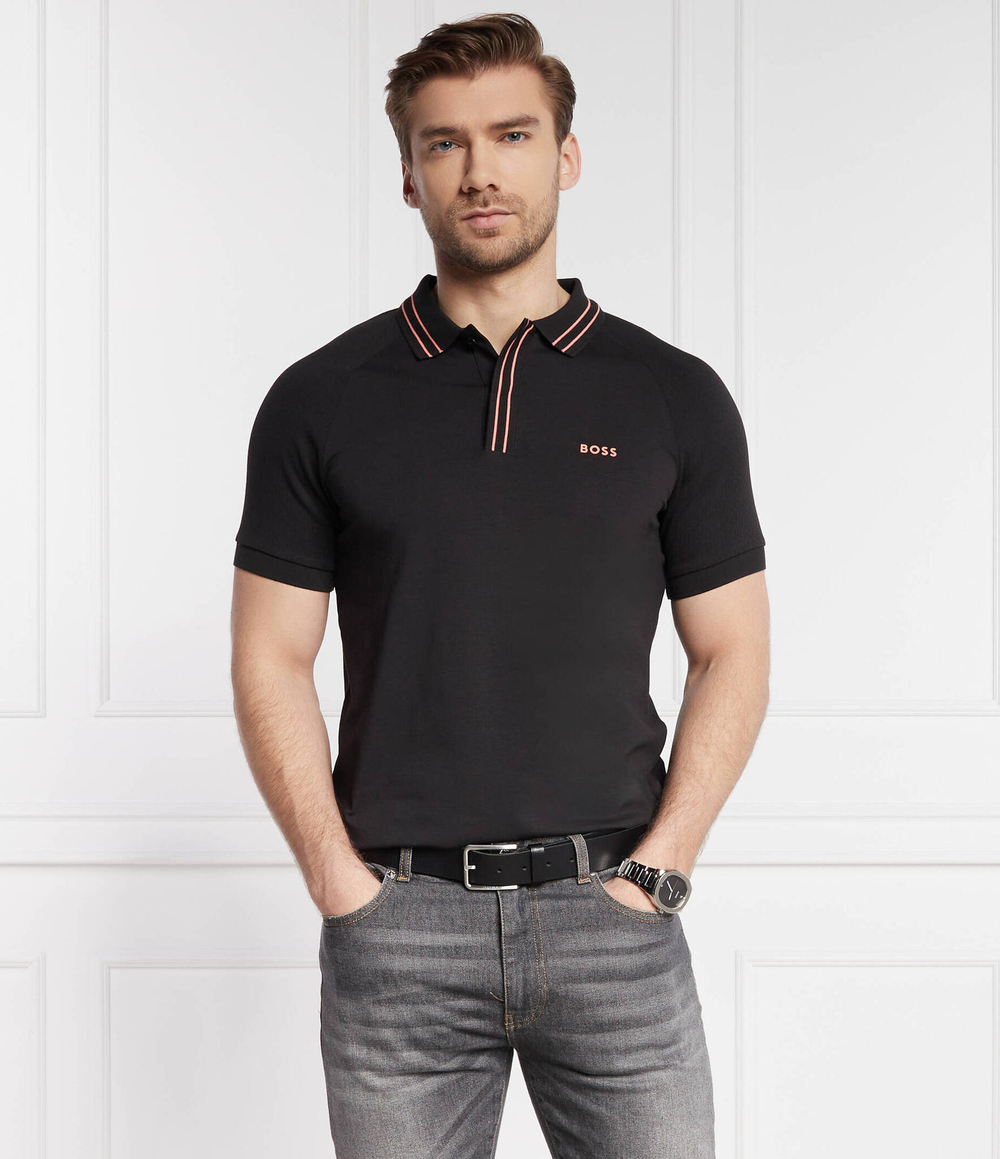 Поло Paule 2 BOSS GREEN - черный(50512740)