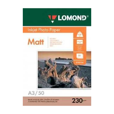 0102156 Lomond Бумага INK JET 230/А3/50 мат.одностор