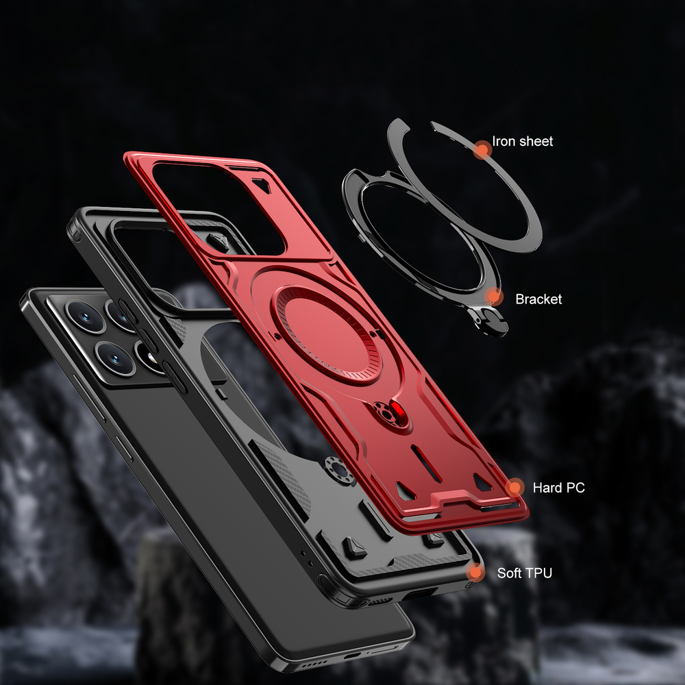 Чехол Magneto Case с кольцом для Poco X6 Pro