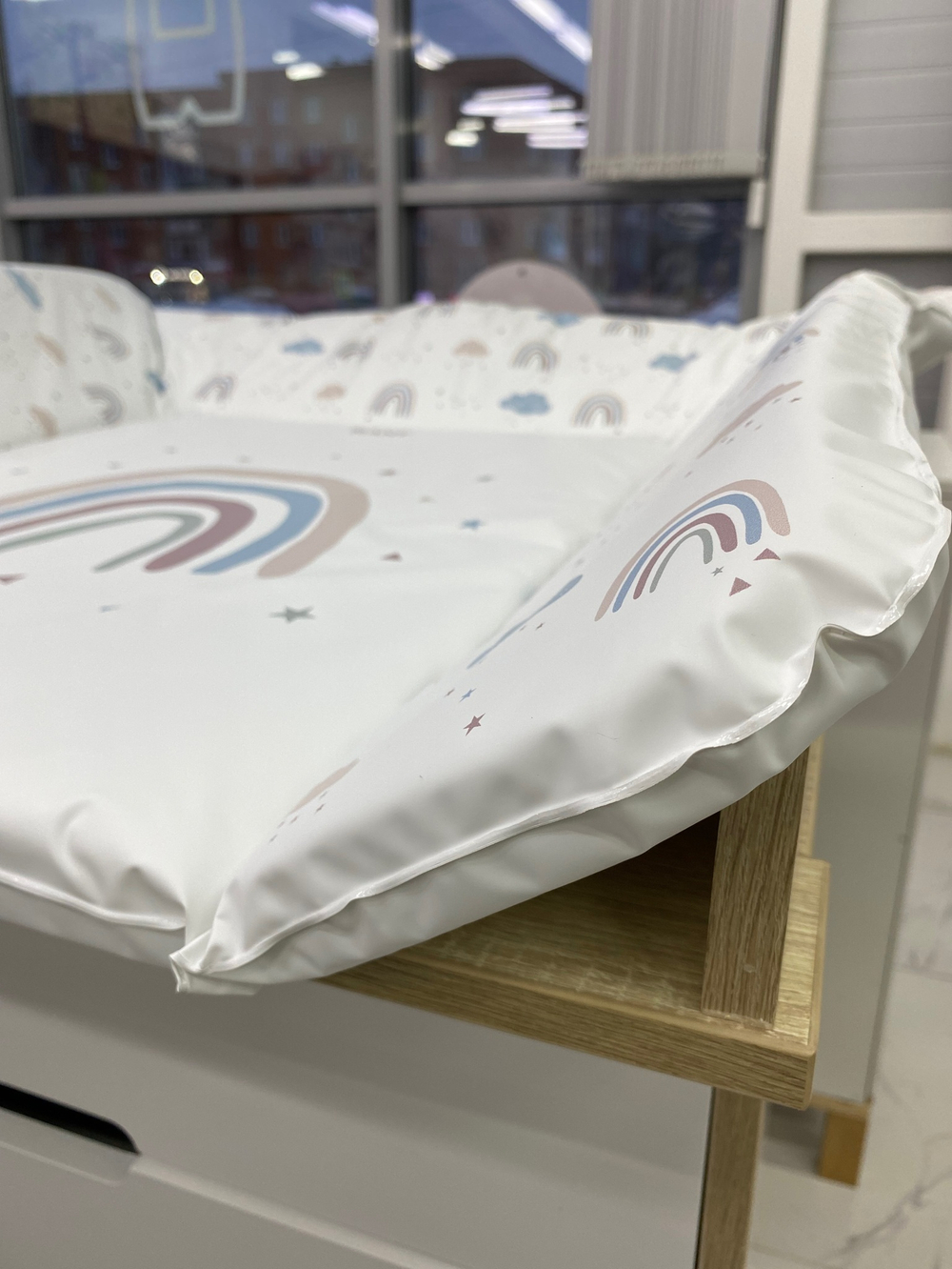 Пеленальный матрасик №2 RANT "Rainbow" (80х71)