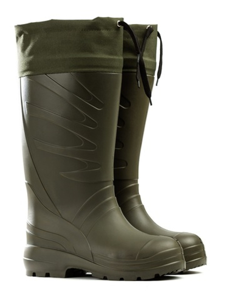 Сапоги мужские ЭВА с надставкой «Эльбрус Плюс» (черный/олива)