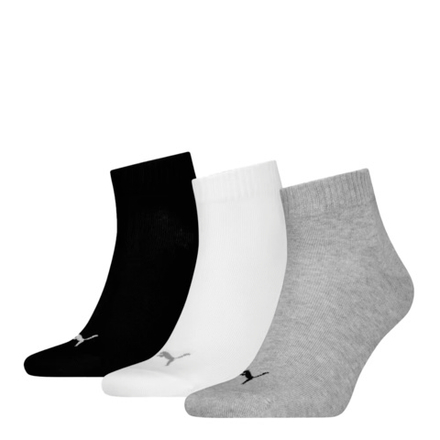 Носки PUMA UNISEX QUARTER PLAIN 3P