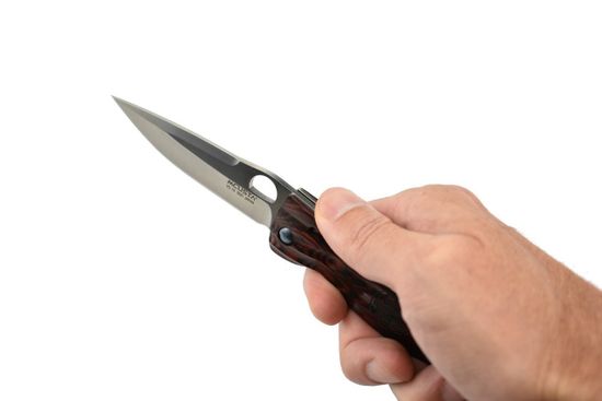 Складной нож Mcusta Ieyasu Tokugawa Staminawood Handle MC-0183 c клинком из стали VG-10, рукоять дерево