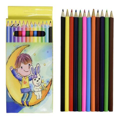 Карандаш цветной, деревянный, микс