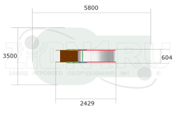 Детская горка «Цветик H=950»