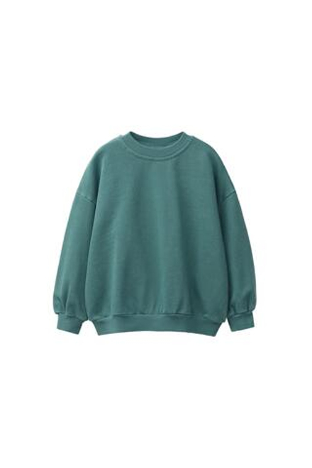 ZARA ОДНОТОННАЯ ТОЛСТОВКА, УТИНО-СИНИЙ