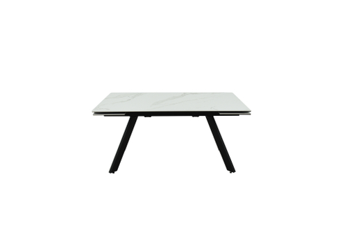 Стол Монако NEW исп1 1600(2240)х900 керамика 0 кат+опоры (пленка Черный глянец/кер Greys grey)